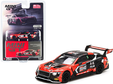 Bentley Continental GT3 #5 Alex Yoong - Marchy Lee \"Champion\" Blancpain GT Series Asia (2018) Limited Edition to 2400 pieces Worldwide 1/64 Diecast Model Car by True Scale Miniatures